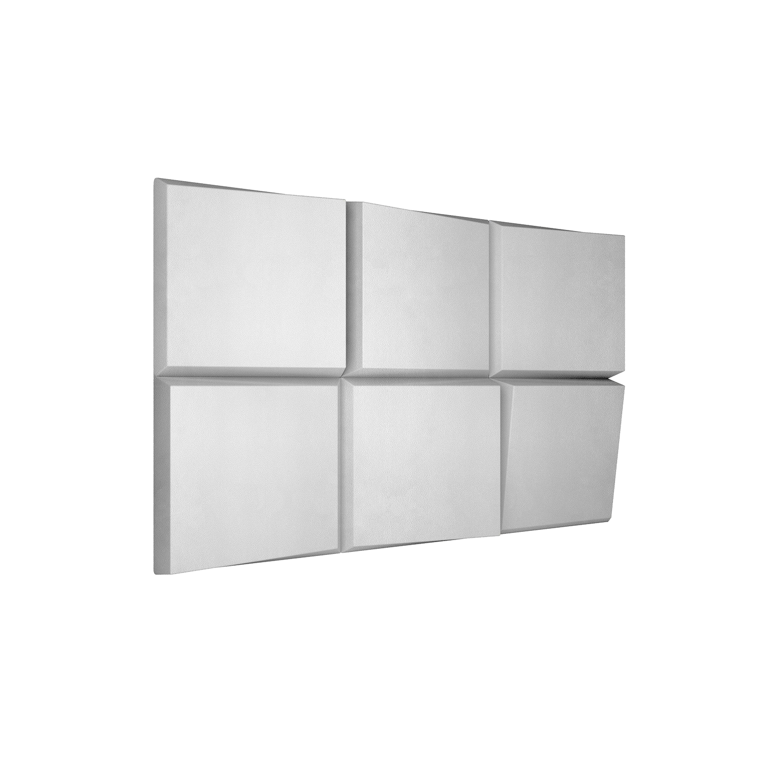 Ubiquitous Square 3D Leather Wall Panel