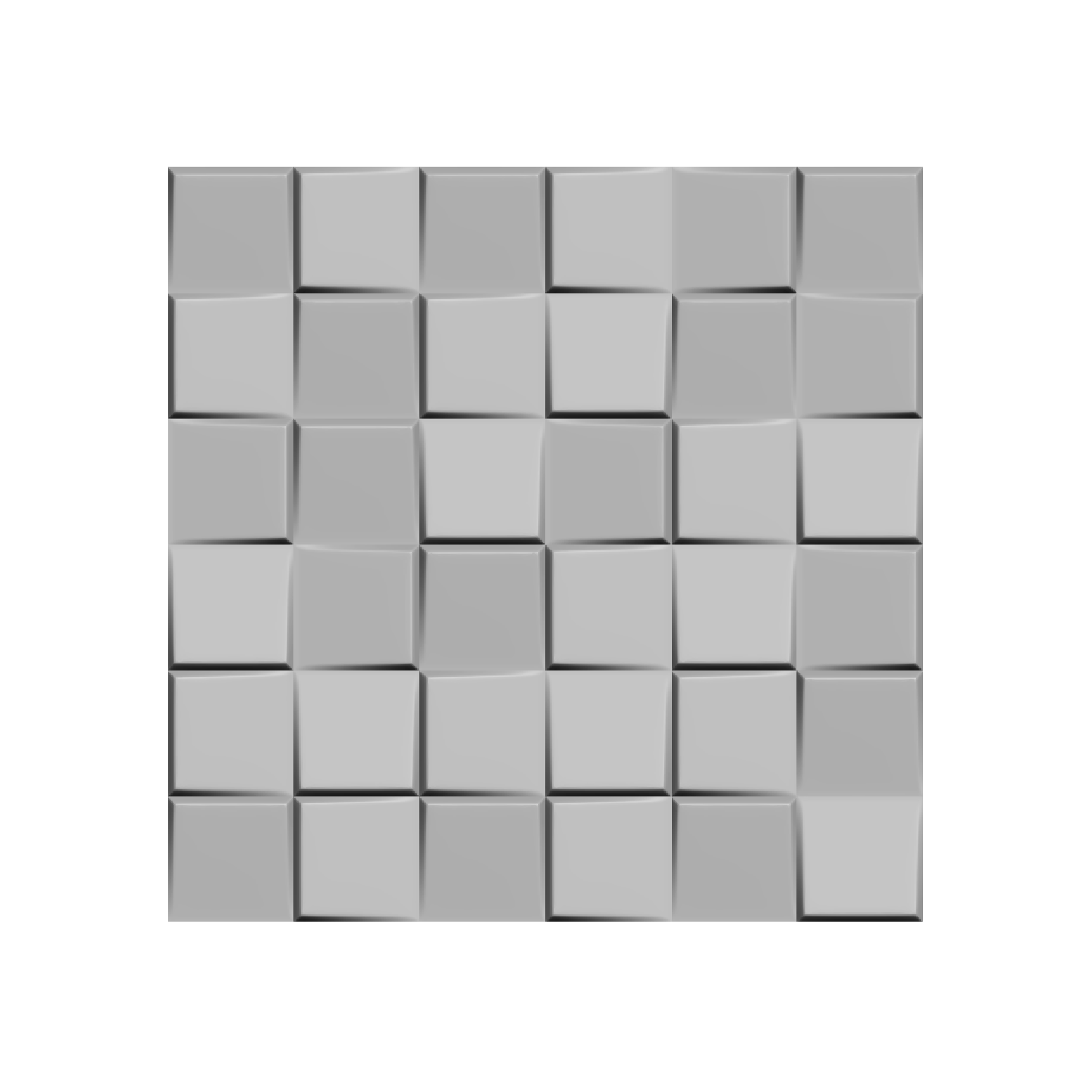 Ubiquitous Square 3D Leather Wall Panel
