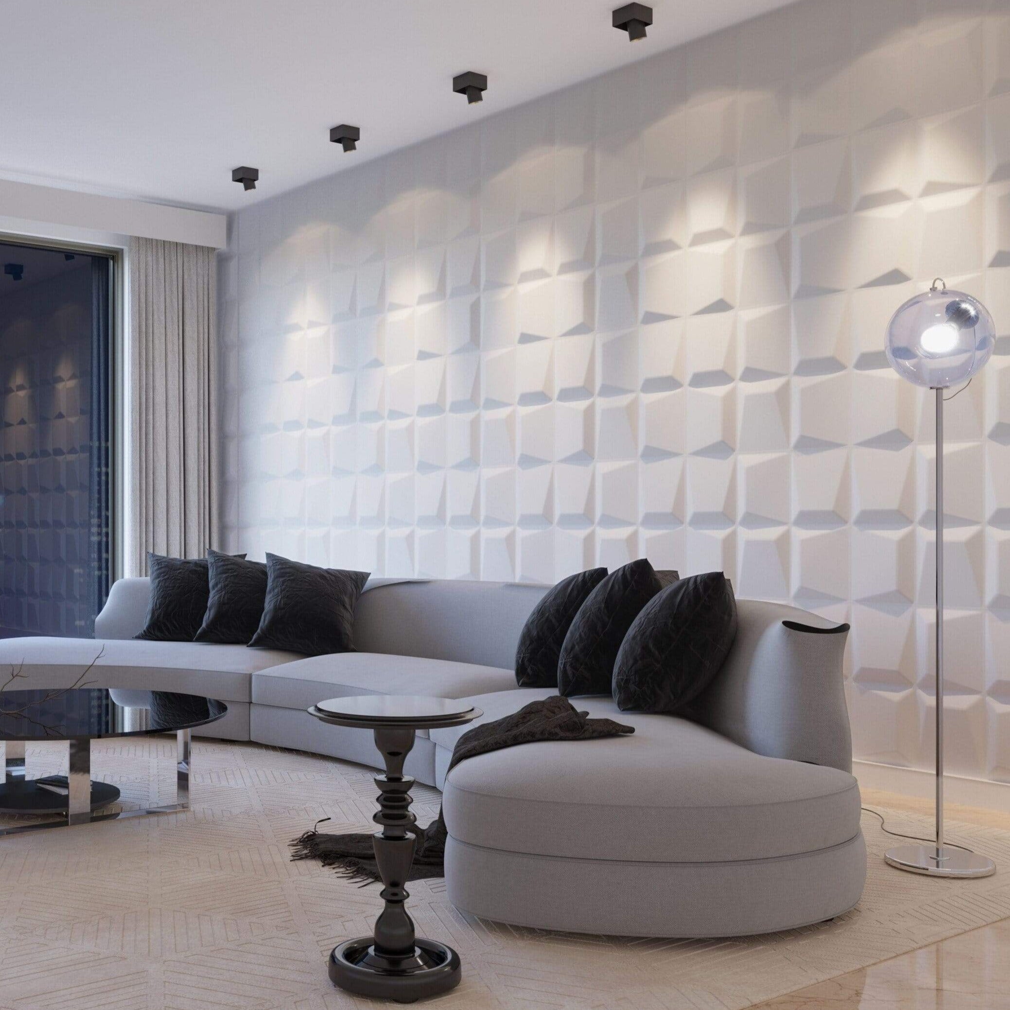 Mosaic Square 3D Leather Wall Panel