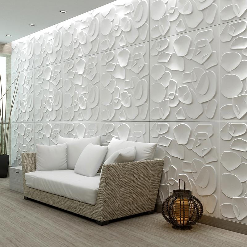 Ripple Square 3D Leather Wall Panel