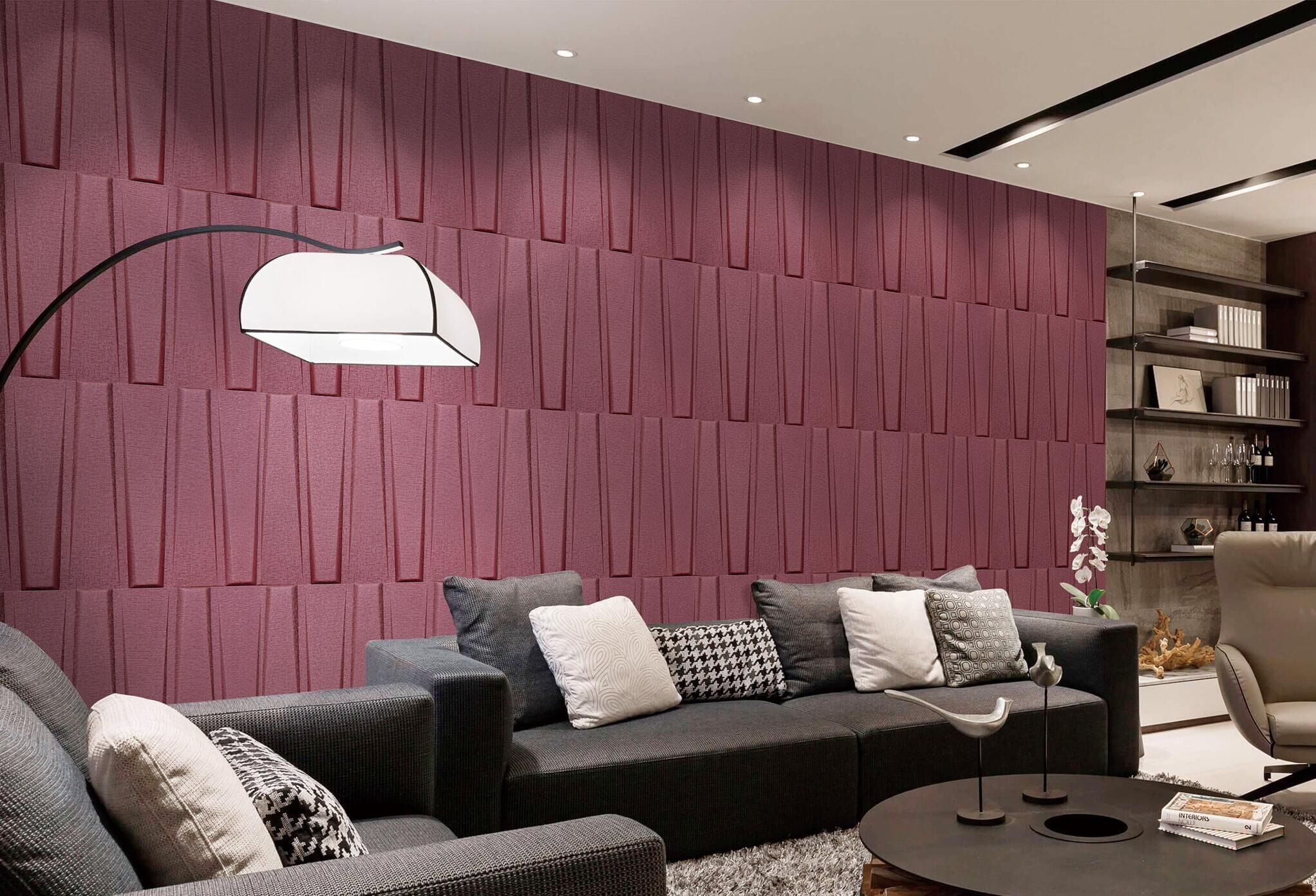 Illusory Square 3D Leather Wall Panel