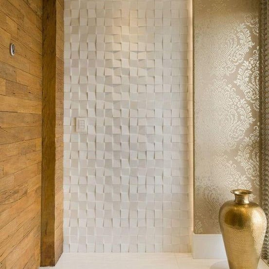 Ubiquitous Square 3D Leather Wall Panel
