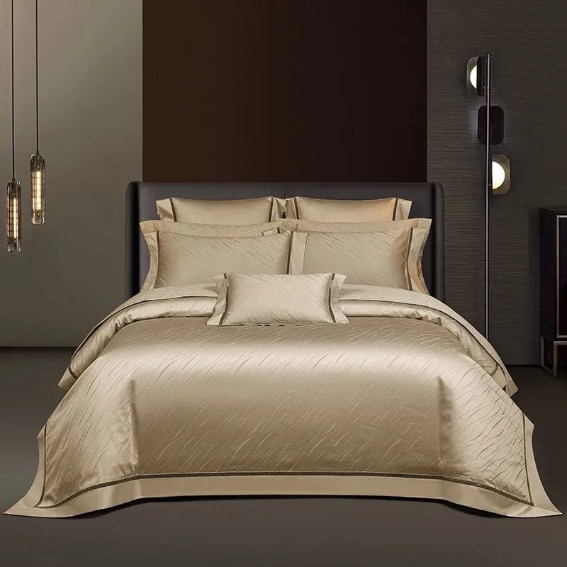 Elegance Gold Duvet Cover Set (Long-Staple Sateen Cotton)