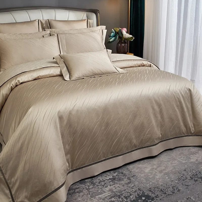 Elegance Gold Duvet Cover Set (Long-Staple Sateen Cotton)