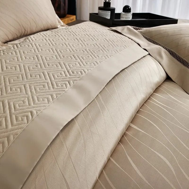 Elegance Gold Duvet Cover Set (Long-Staple Sateen Cotton)