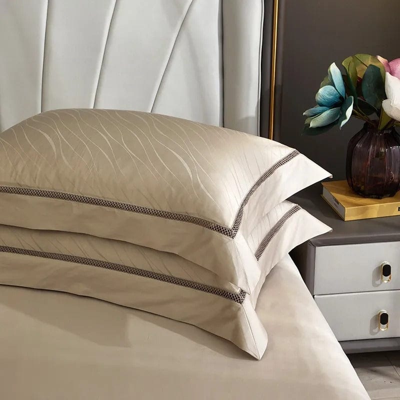 Elegance Gold Duvet Cover Set (Long-Staple Sateen Cotton)