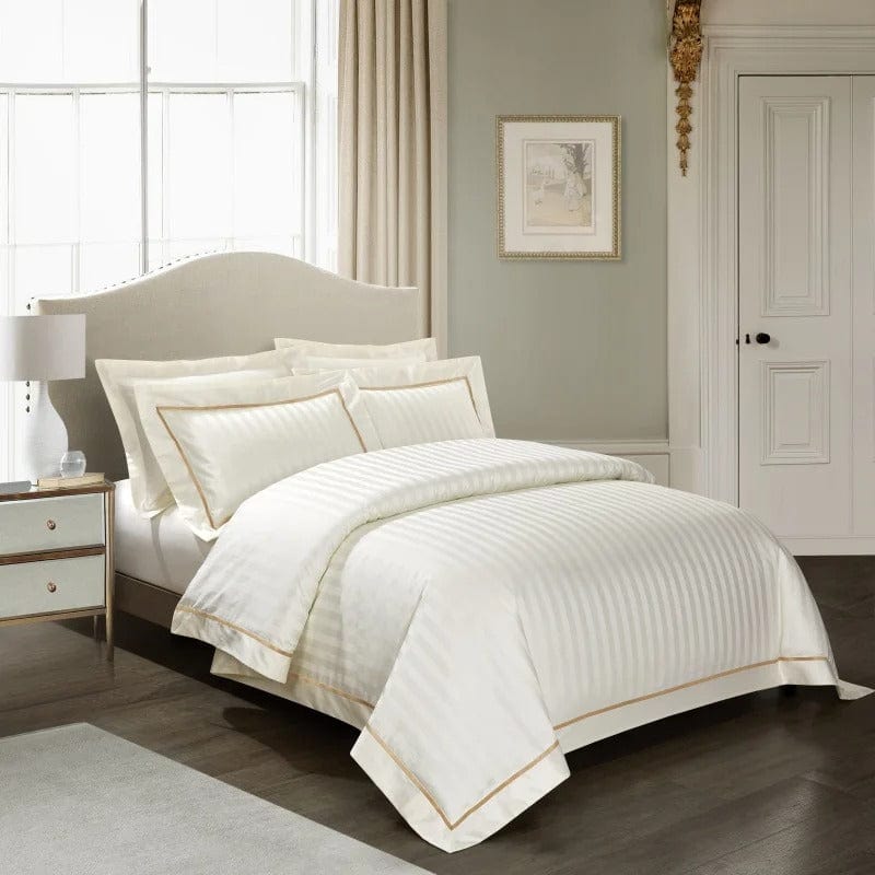 Prestige White Duvet Cover Set (Long-Staple Sateen Cotton)
