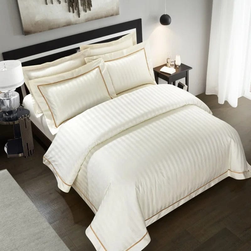 Prestige White Duvet Cover Set (Long-Staple Sateen Cotton)