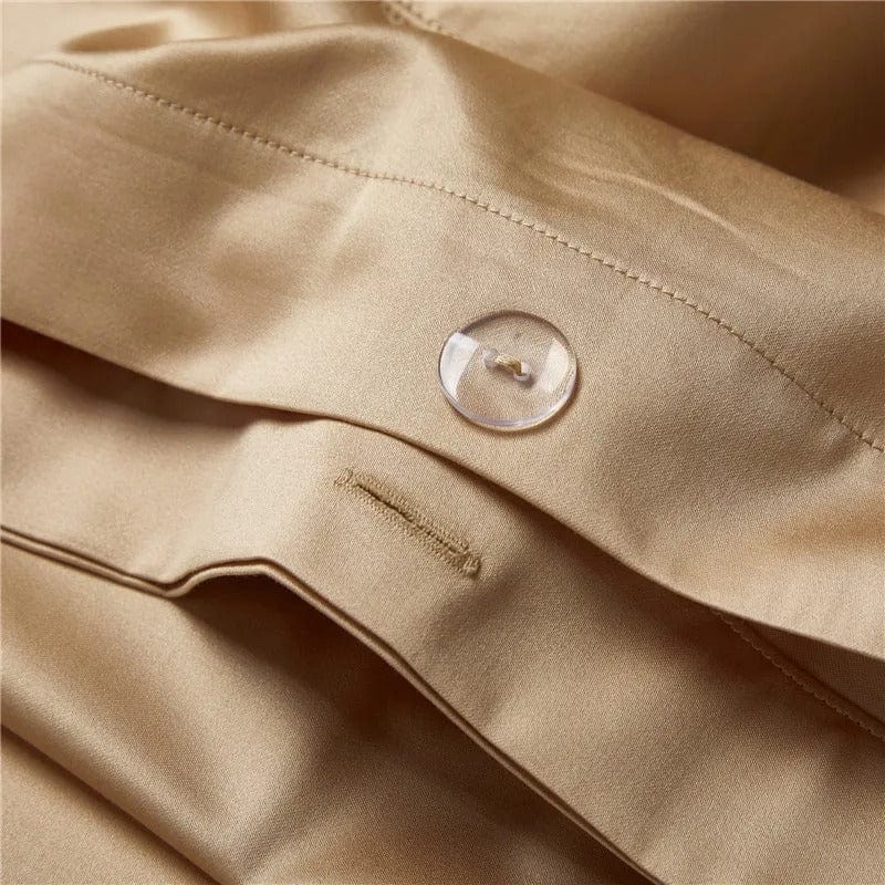 Prestige Champagne Duvet Cover Set (Long-Staple Sateen Cotton)