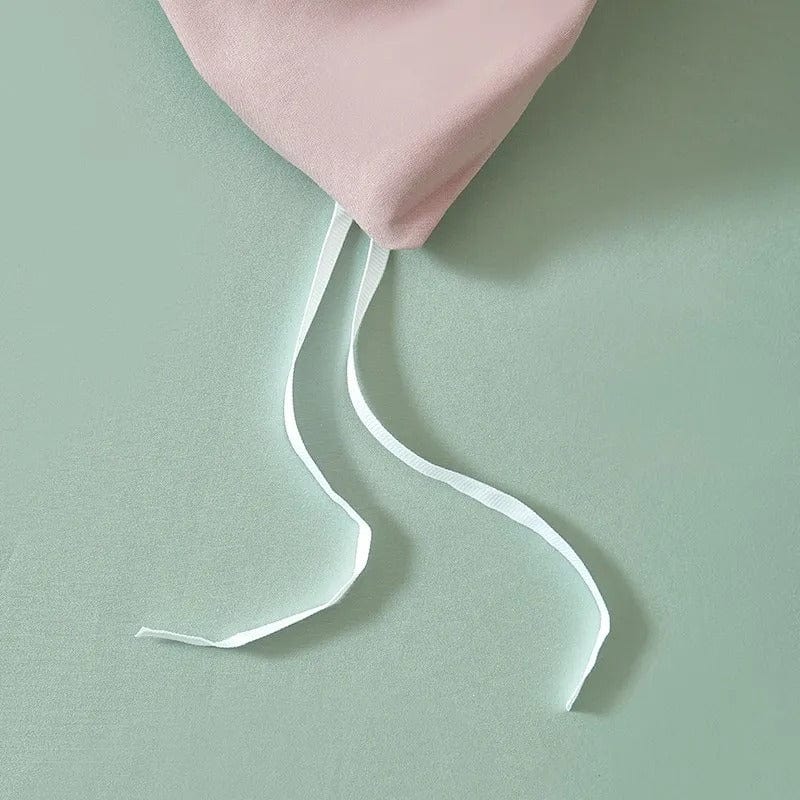 Dream Sage Blush Duvet Cover Set (Long-staple Sateen Cotton)