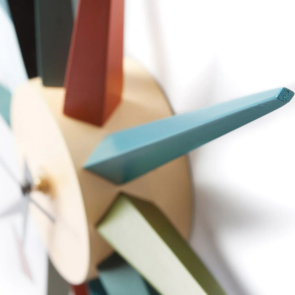 Mid Century Sunburst Clock