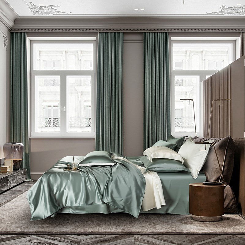 Home Lighting US Premium Mulberry Silk Bedding Set