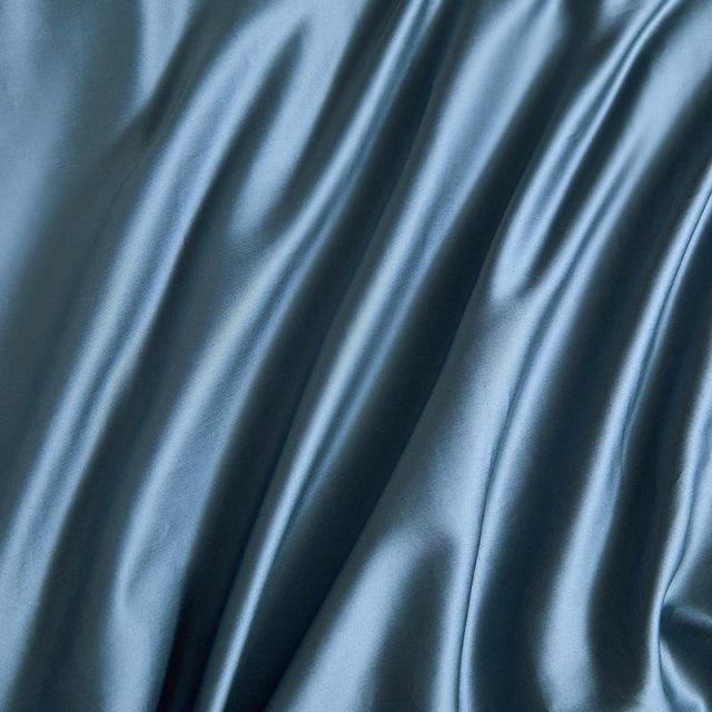 Blue Visna Duvet Cover Set (Long-Staple Sateen Cotton)