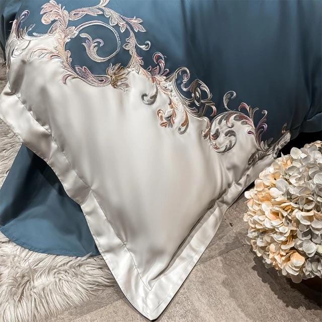 Dreamy Blue Duvet Cover Set (Long-Staple Sateen Cotton)