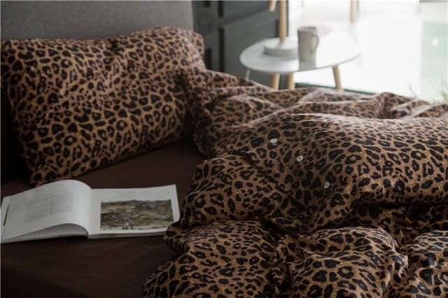 Leo Print Duvet Cover Set (Long-staple Sateen Cotton)