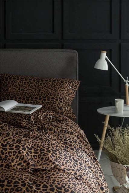 Leo Print Duvet Cover Set (Long-staple Sateen Cotton)