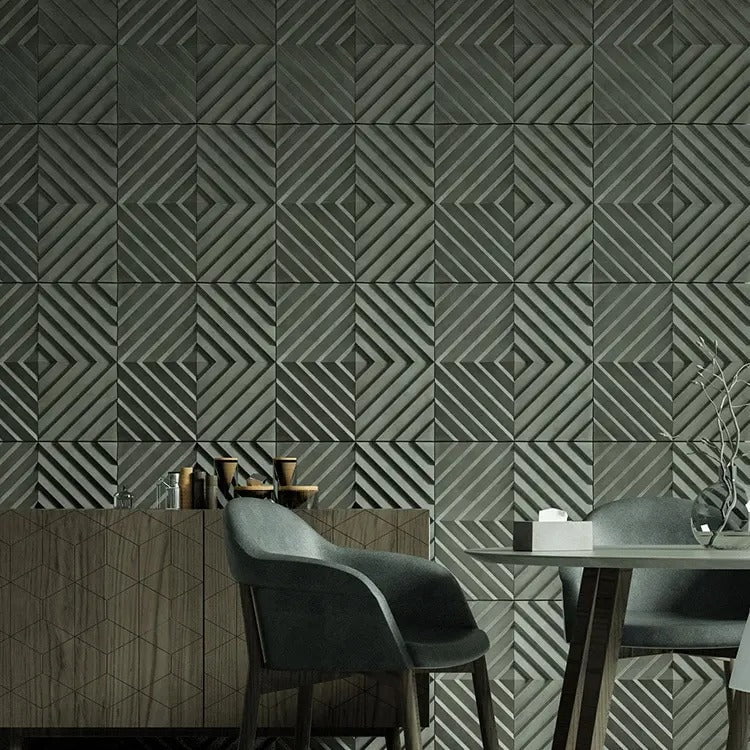 Oblique Lines 3D Concrete Wall Panel