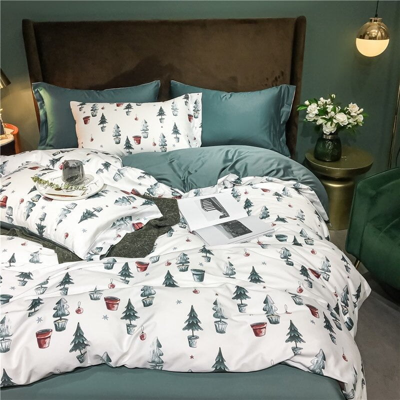 Christmas Milestone Duvet Cover Set (Long-Staple Sateen Cotton)