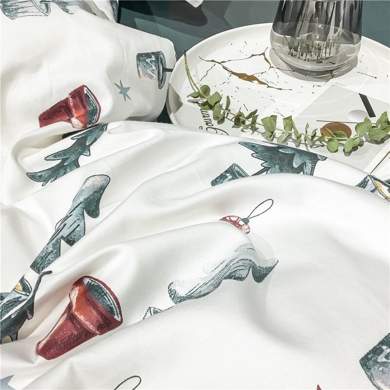Christmas Milestone Duvet Cover Set (Long-Staple Sateen Cotton)