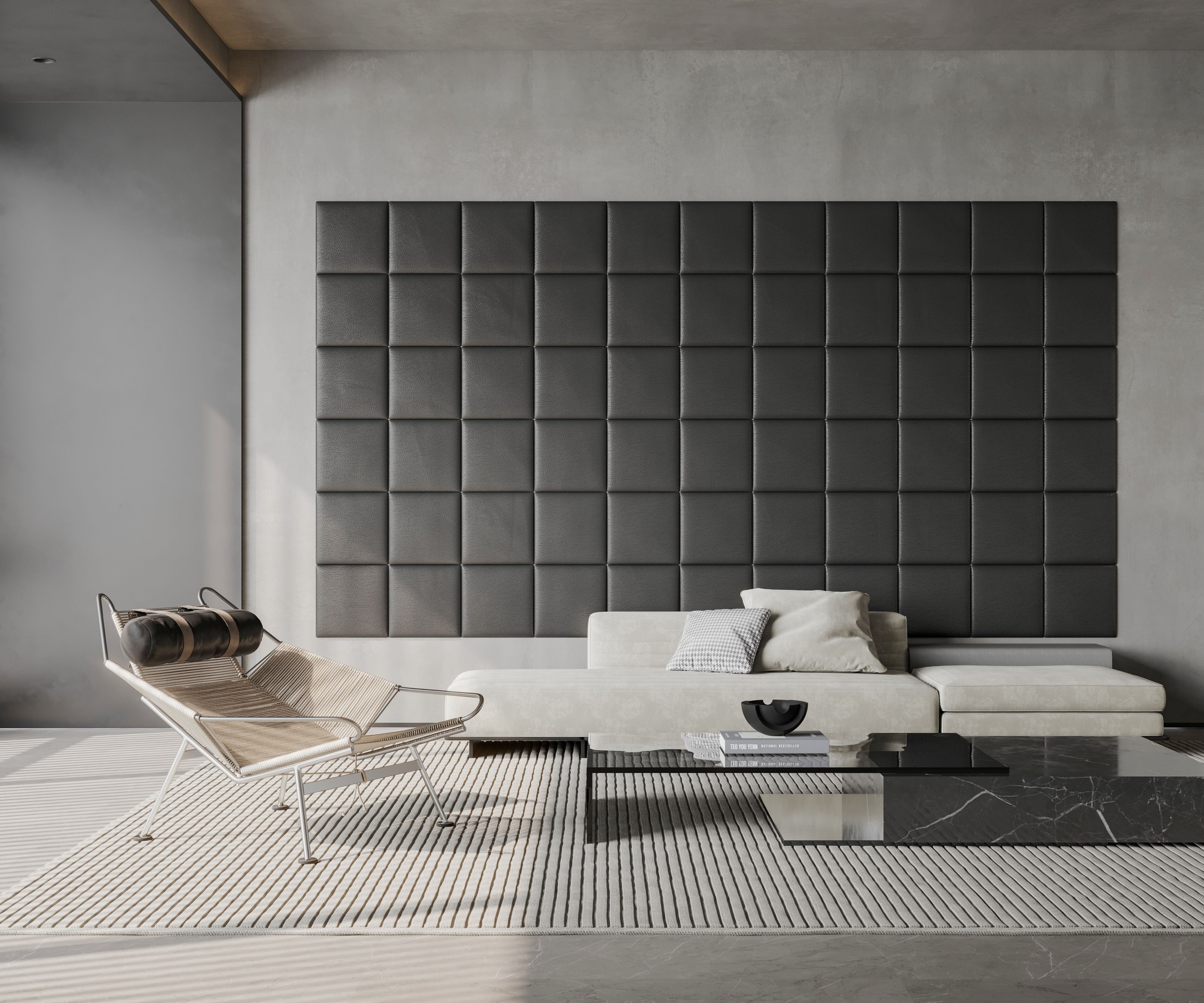 Cubed Vera 3D Leather Wall Panel