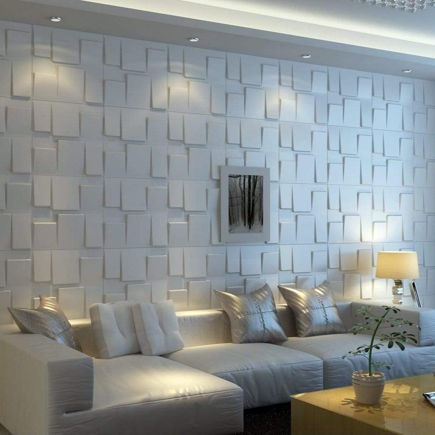 Rubik Square 3D Leather Wall Panel