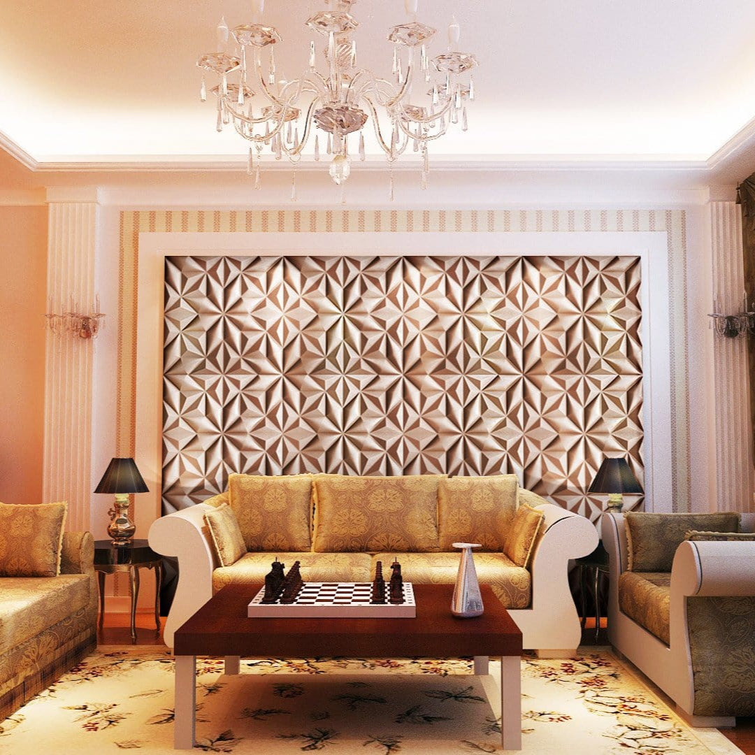 Spear Square 3D Leather Wall Panel