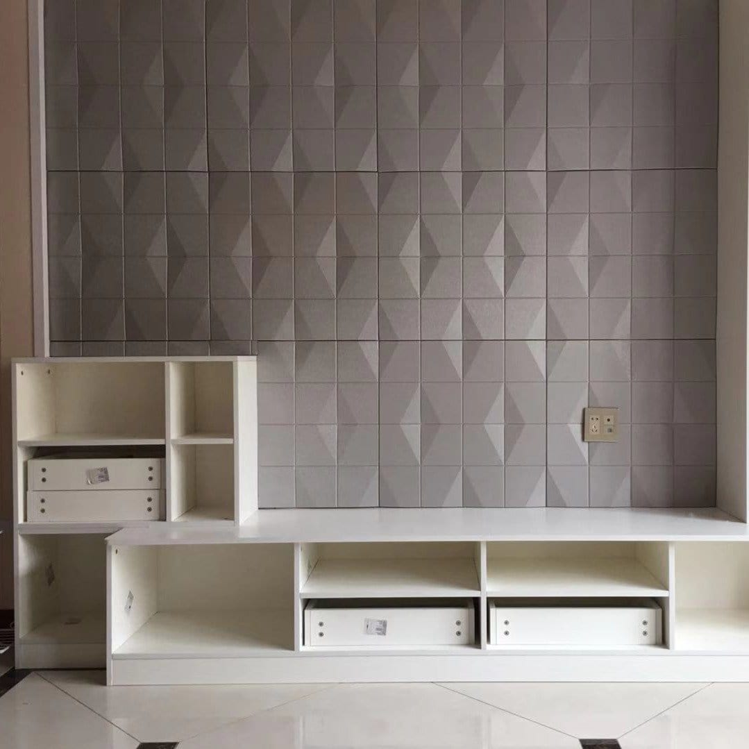 Flawless Square 3D Leather Wall Panel