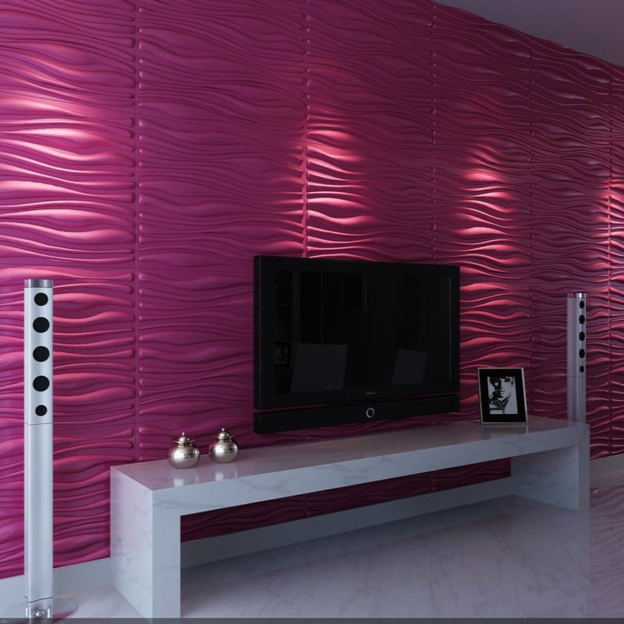 Gnarly Square 3D Leather Wall Panel