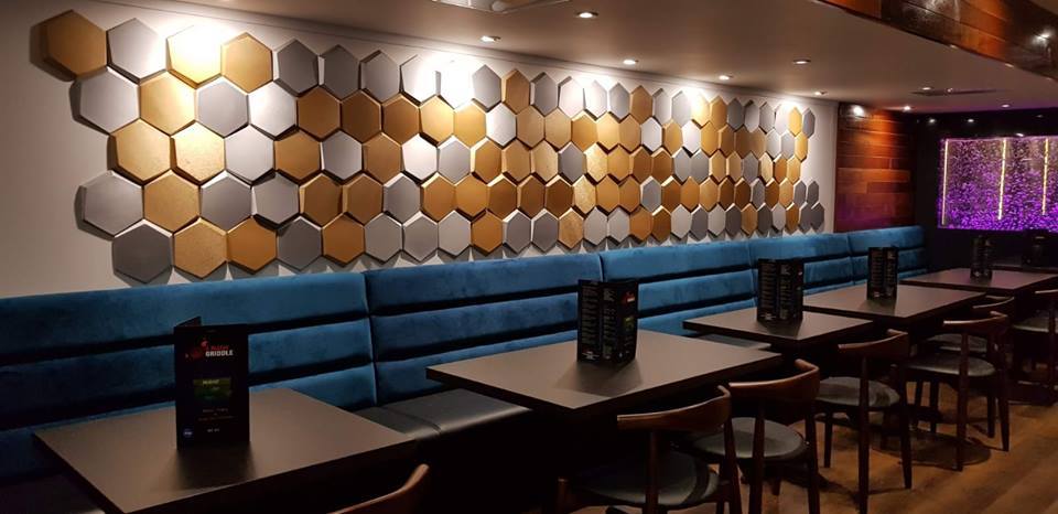 Original Hexagon 3D Leather Wall Panel