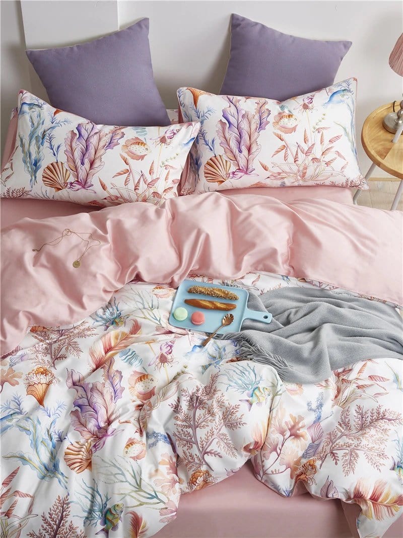 Ocean Duvet Cover Set (Long-staple Sateen Cotton)