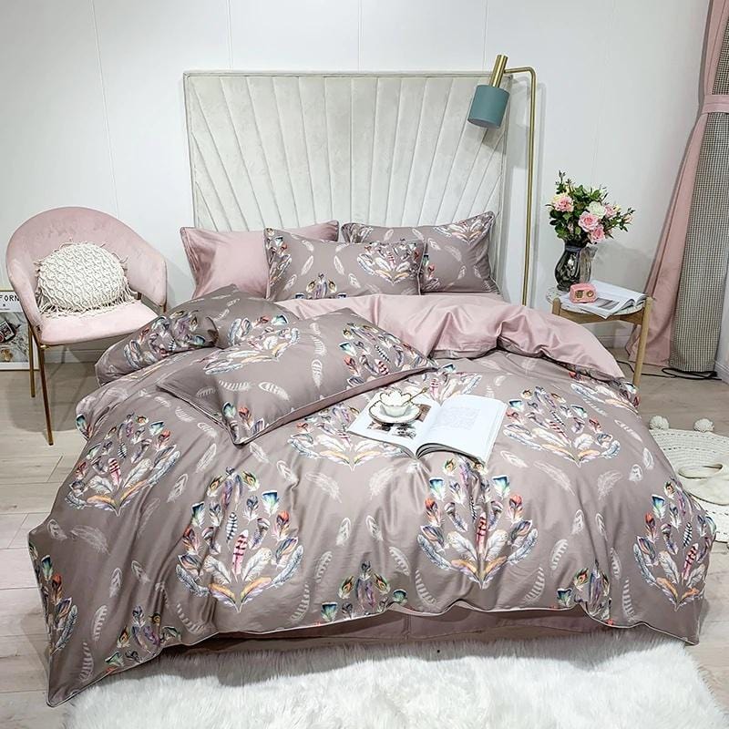 Plumage Duvet Cover Set (Long-Staple Sateen Cotton)