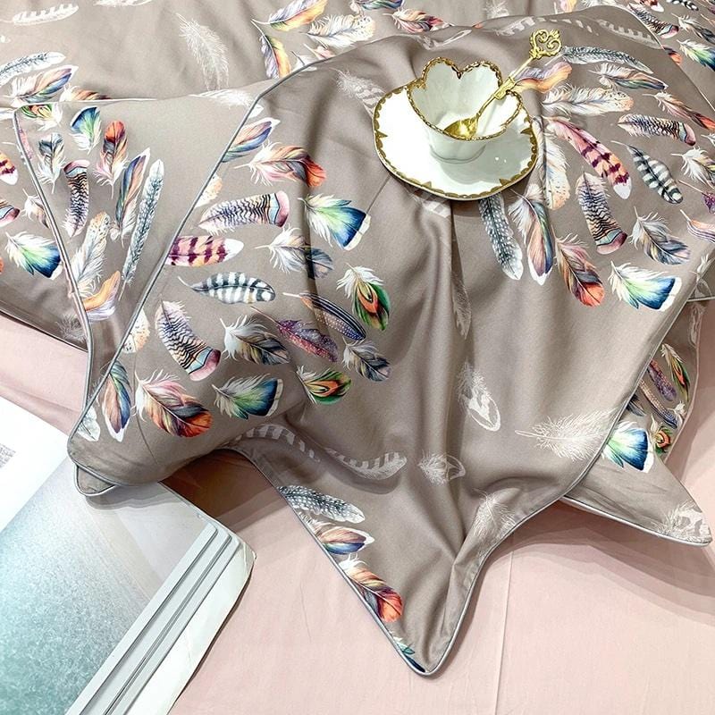 Plumage Duvet Cover Set (Long-Staple Sateen Cotton)