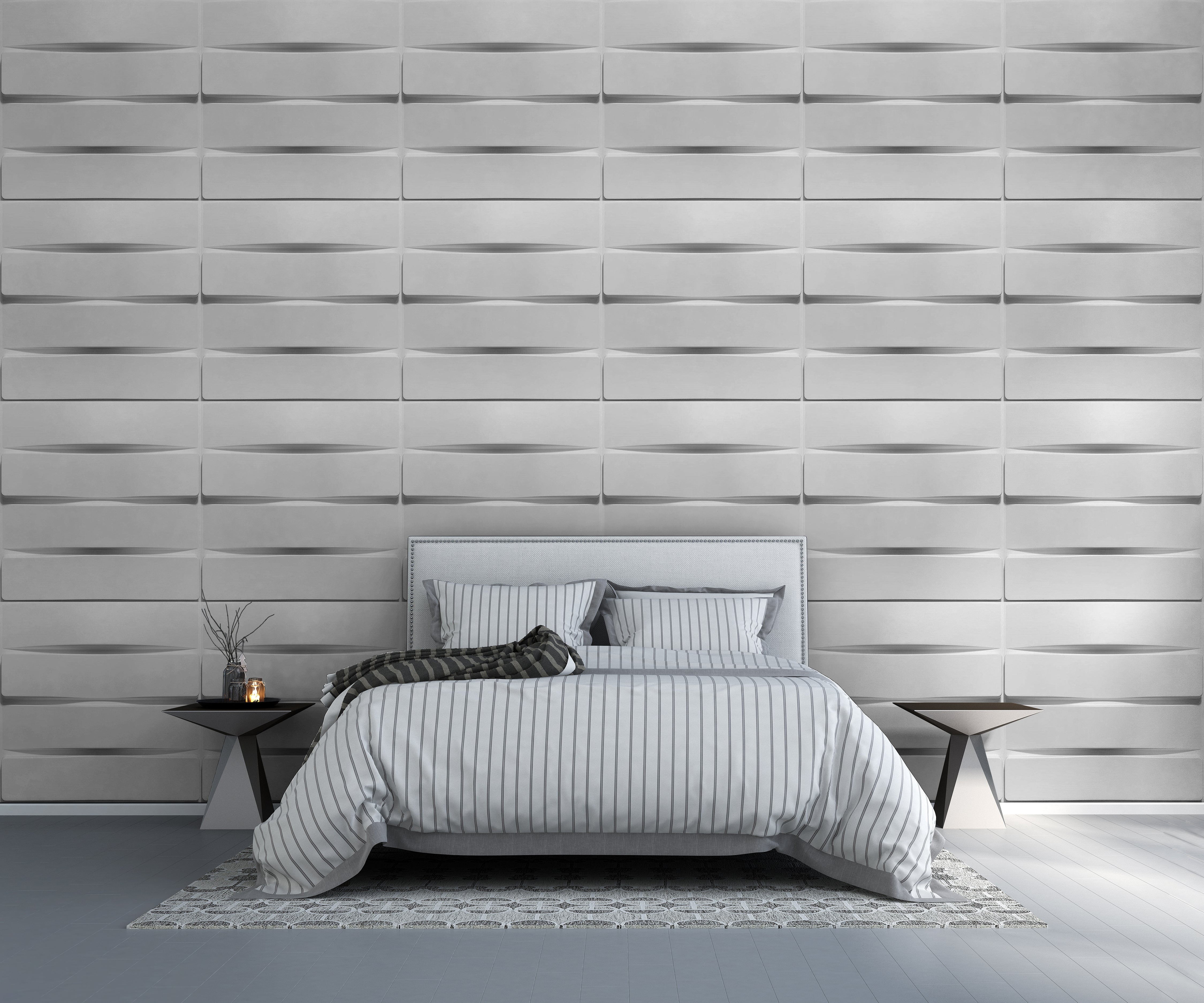Lined Hori PVC Wall Panel (Set of 12)