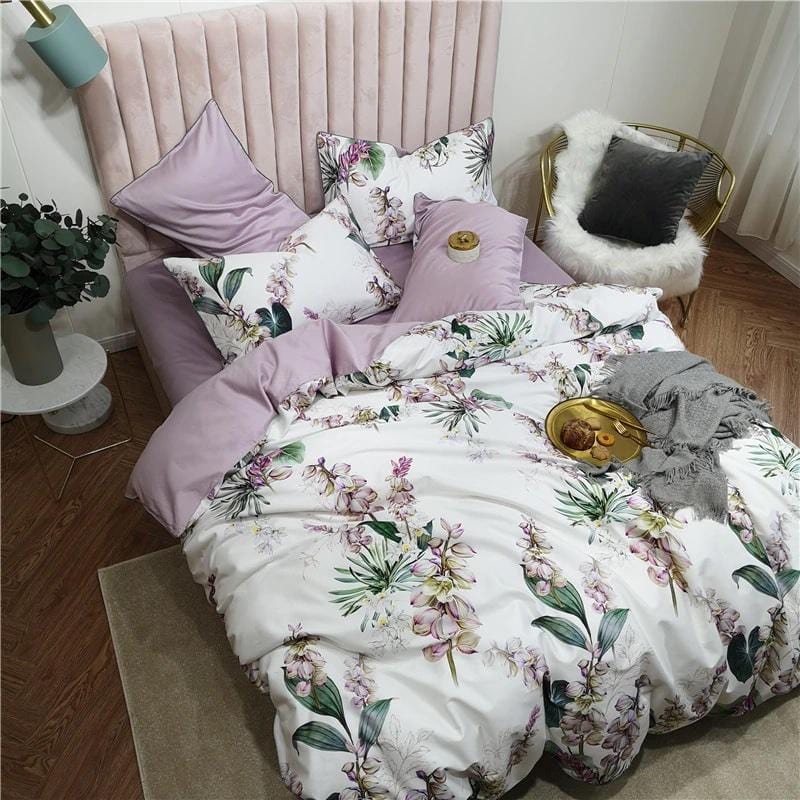 Gladiolus Duvet Cover Set (Long-Staple Sateen Cotton)