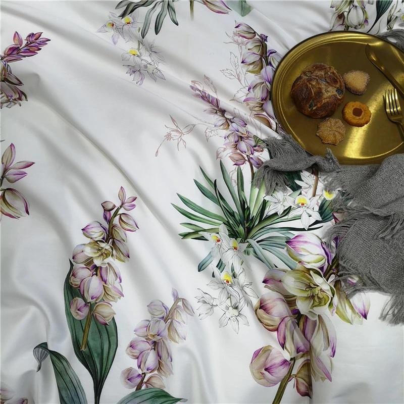 Gladiolus Duvet Cover Set (Long-Staple Sateen Cotton)
