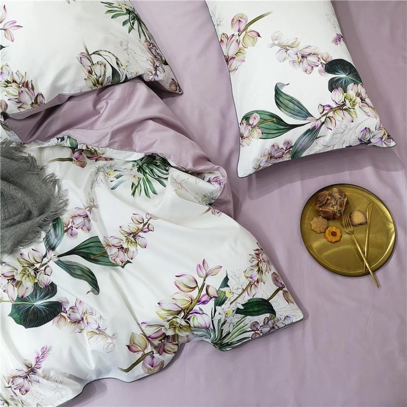 Gladiolus Duvet Cover Set (Long-Staple Sateen Cotton)