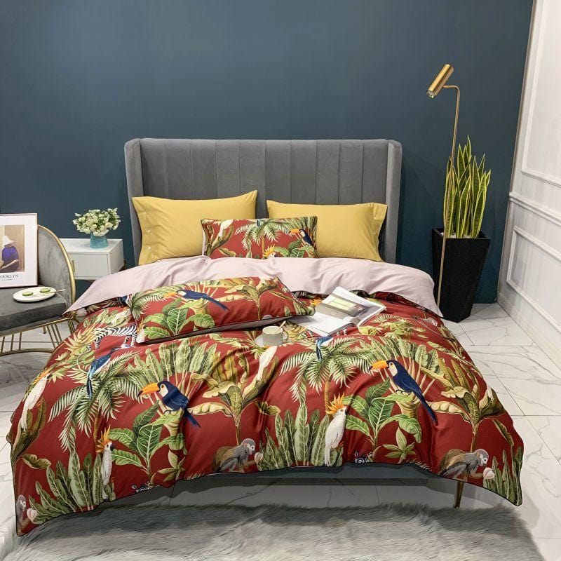Jungle Fever Duvet Cover Set (Long-Staple Sateen Cotton)