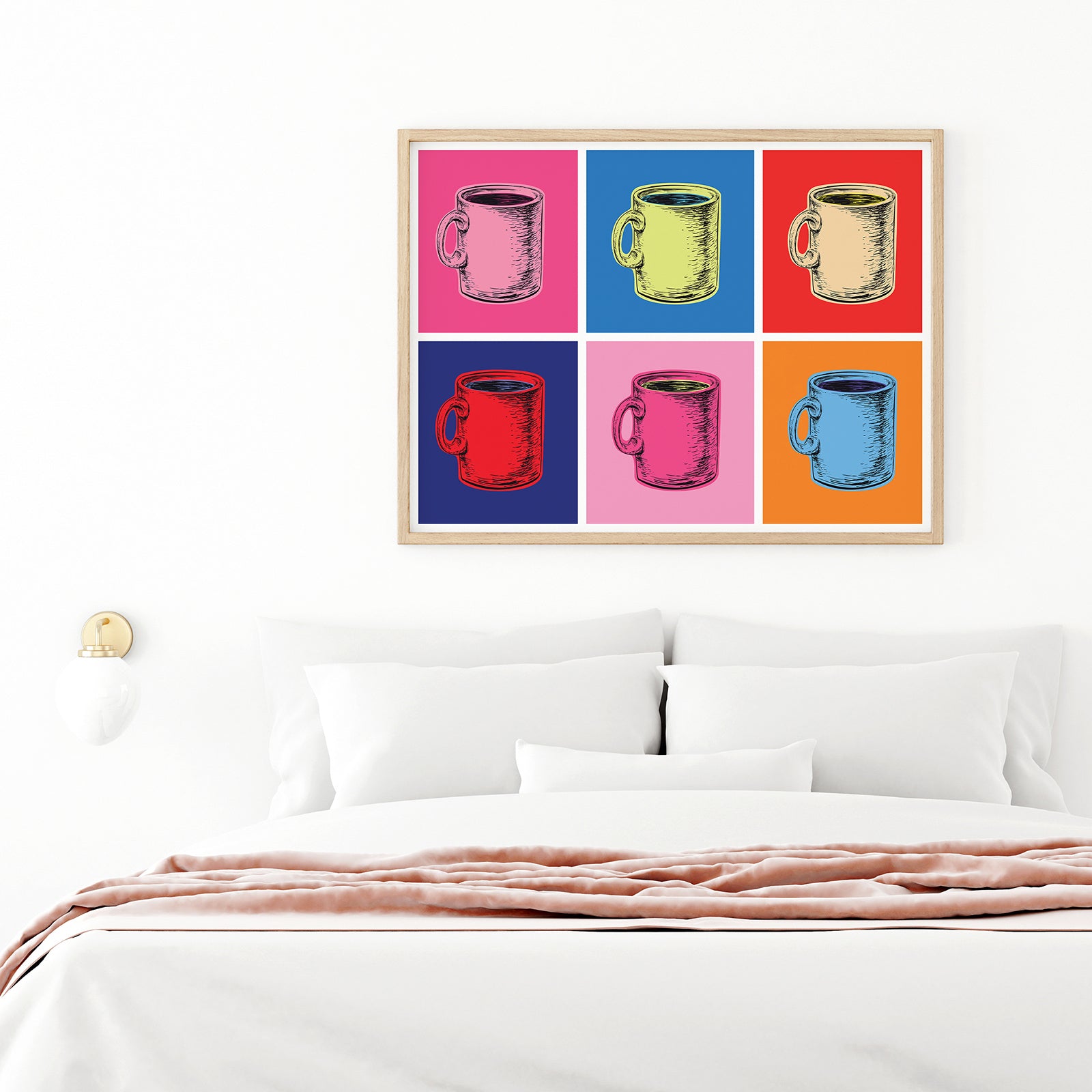 Coffee Mug Pop Art Illustration