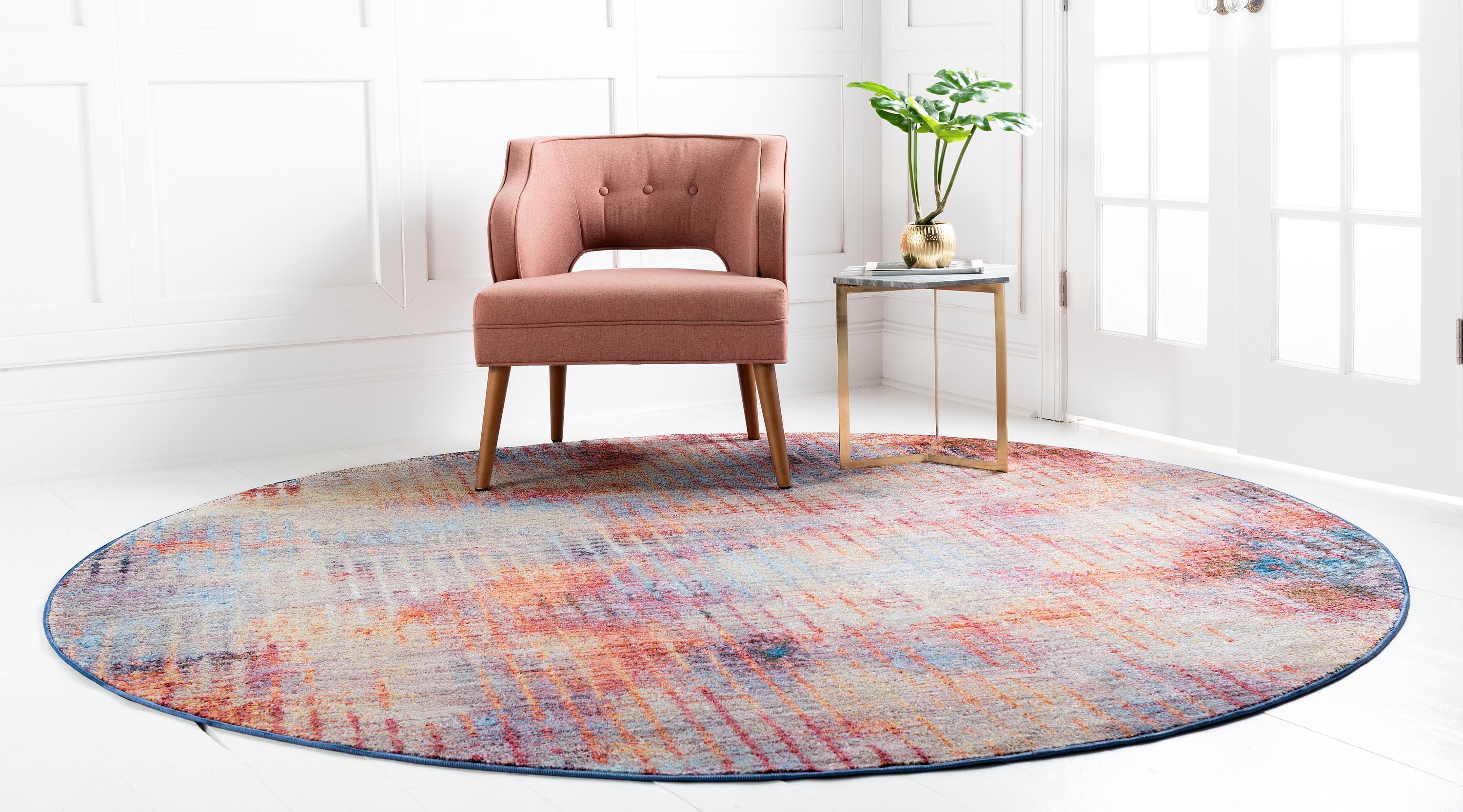 Gaige - Modern Faded Grid Soft Rug