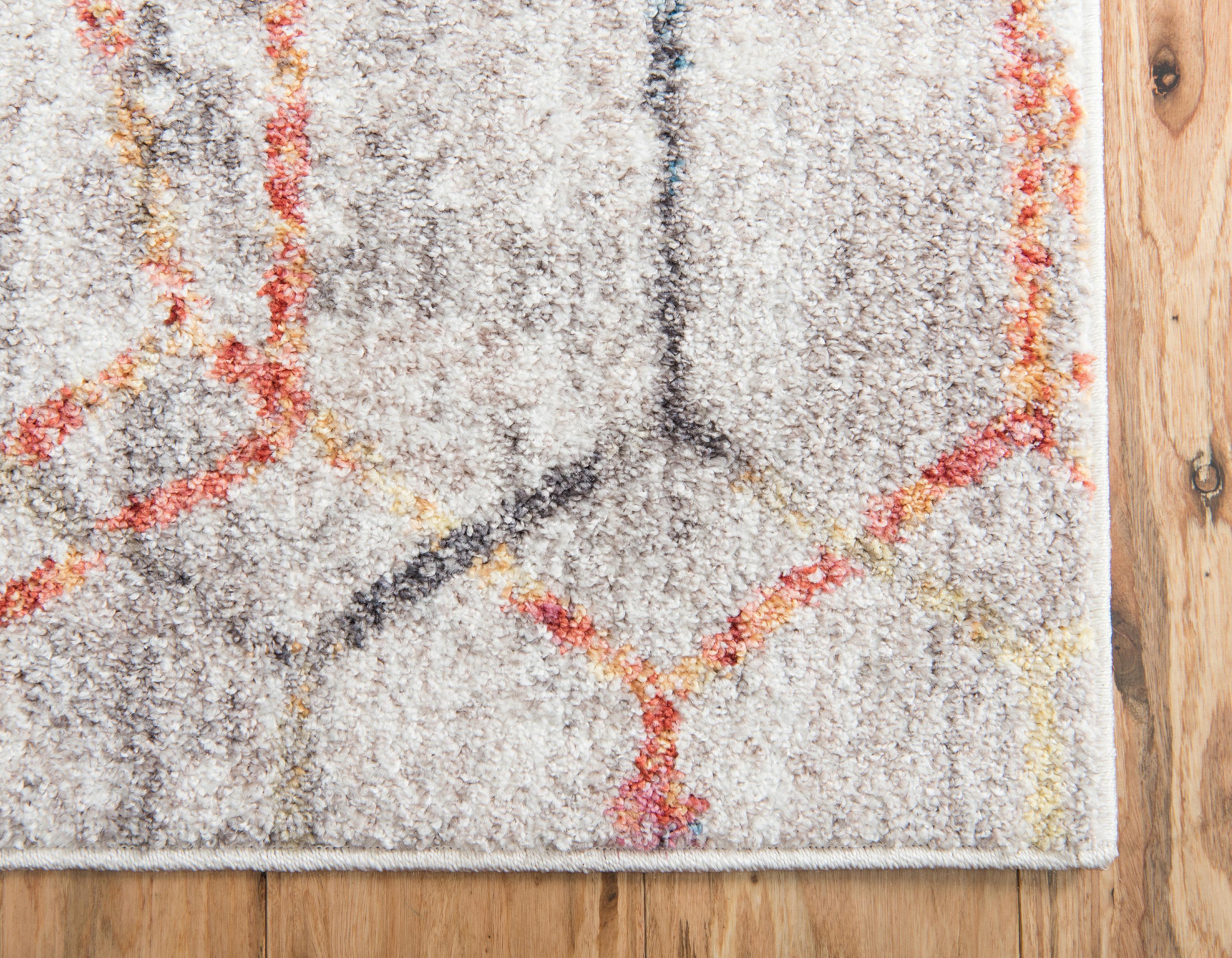 Reuben - Hexagon Pattern Color Blend Rug