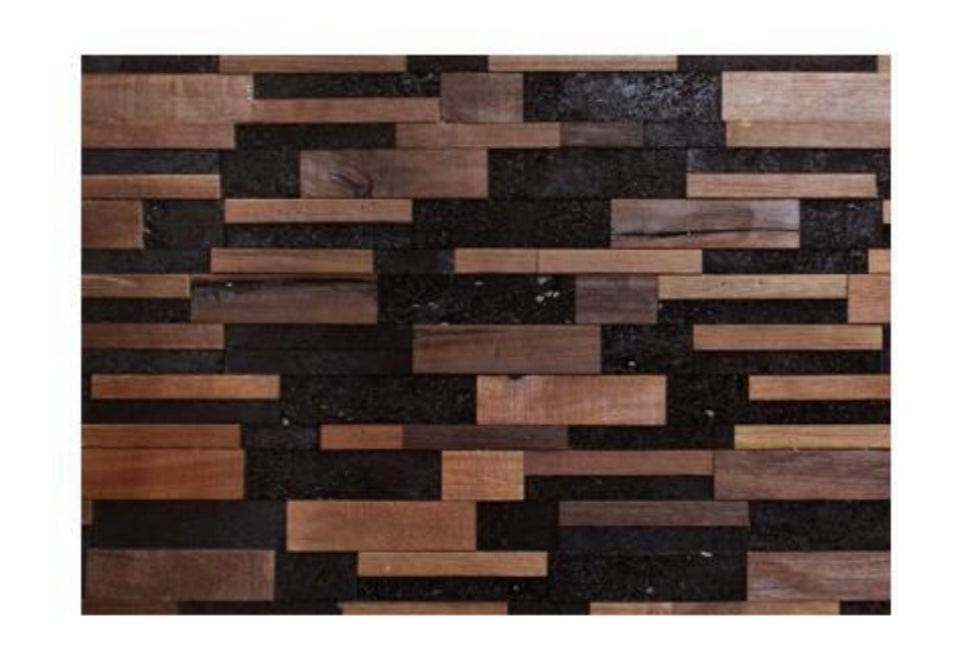 Rio Wood Wall Panel - Wood/Lava (Set of 4 or 12)