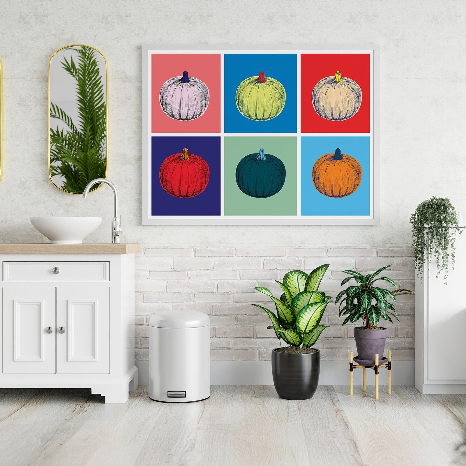 Pumpkin Pop Art Illustration
