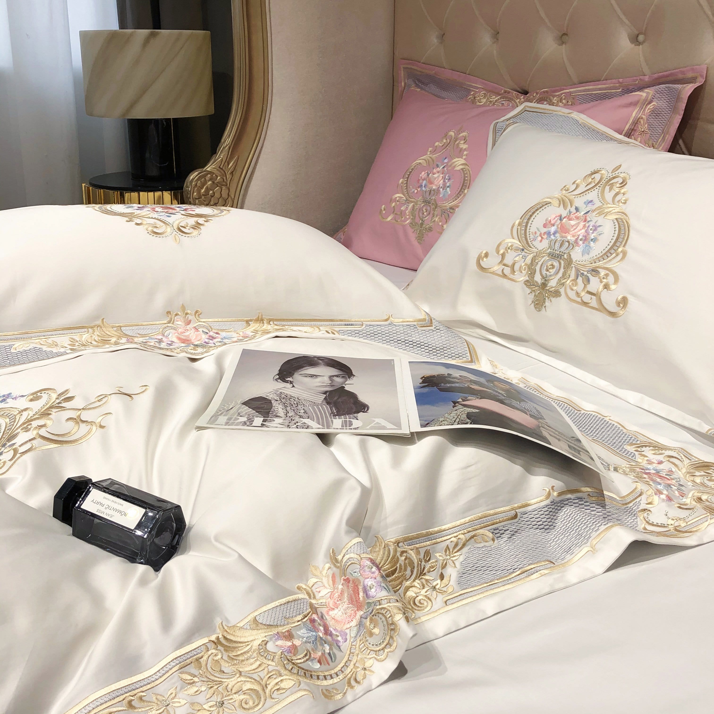 Prarie White Duvet Cover Set (Long-staple Sateen Cotton)