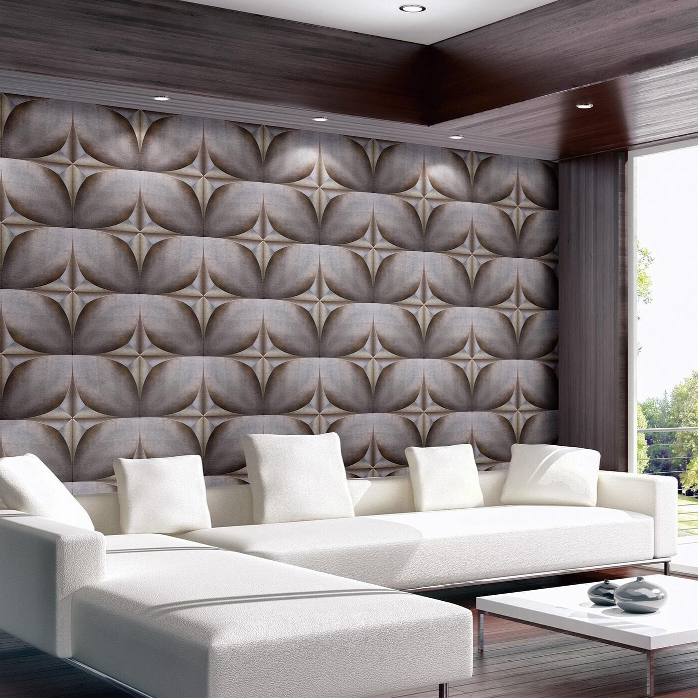 Florapod Square 3D Leather Wall Panel