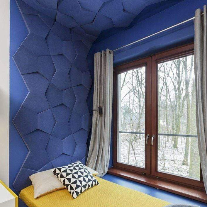 Bowtie Geometric 3D Leather Wall Panel