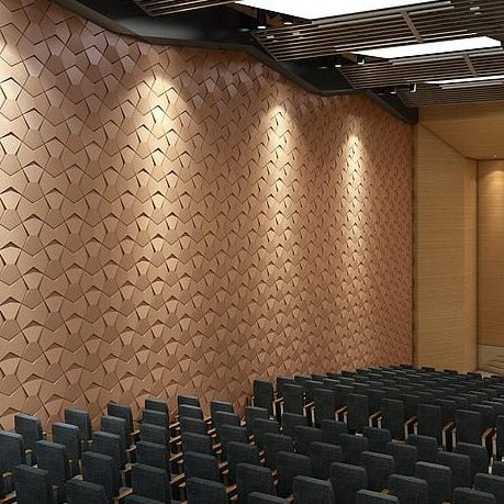 Bowtie Geometric 3D Leather Wall Panel