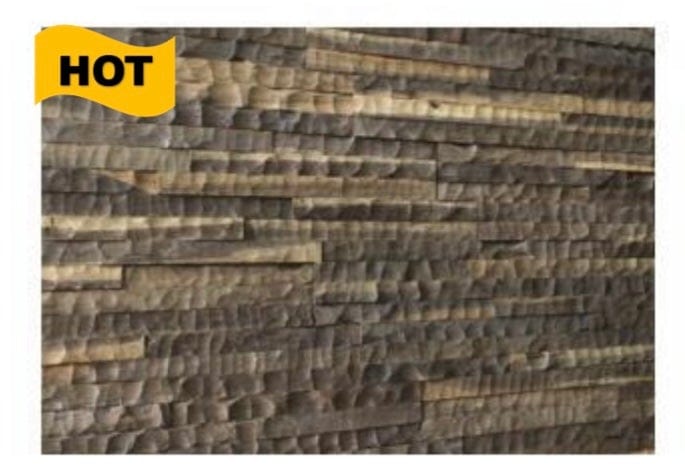 Textured Wood Wall Panel - Brown Tones (Set of 4 or 12)