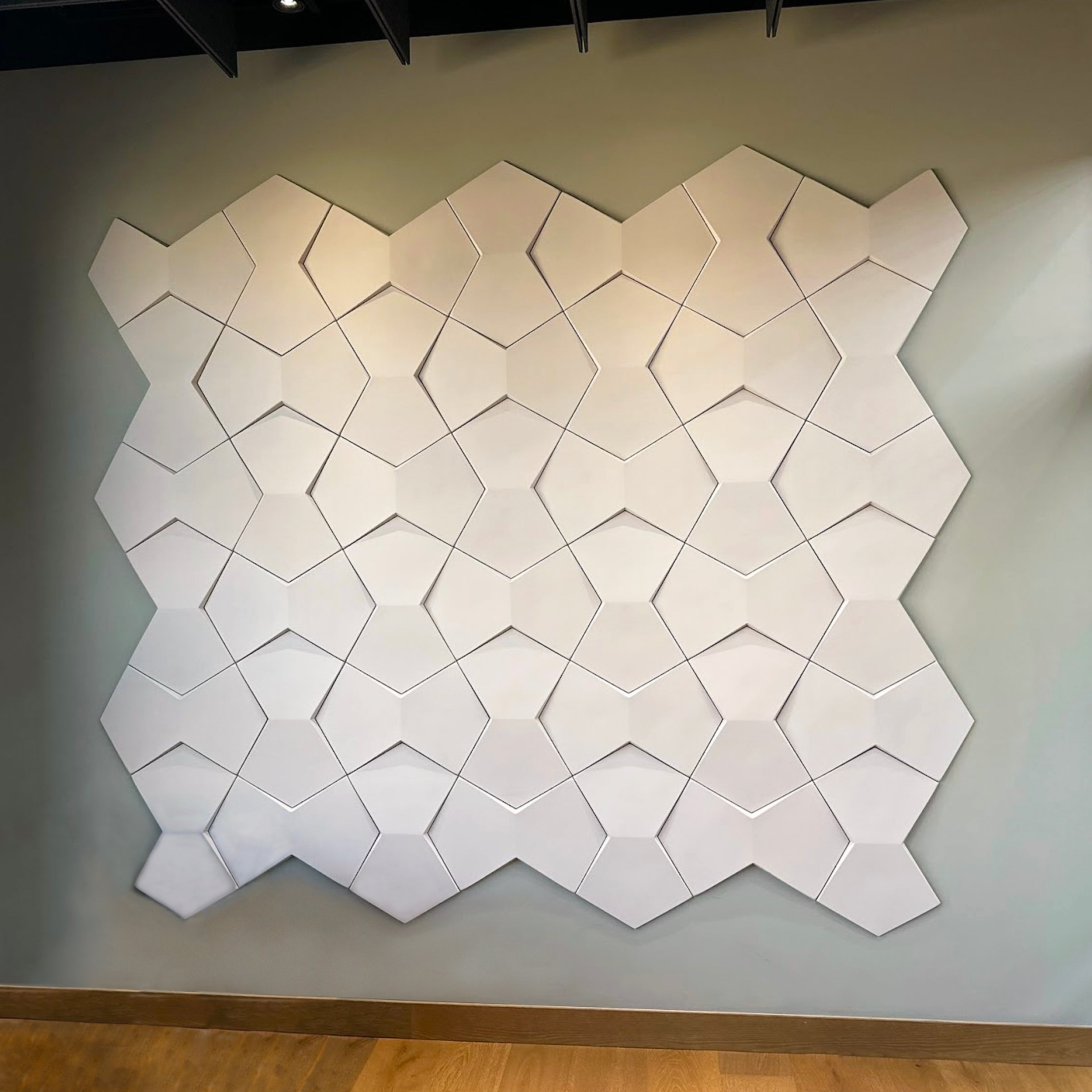 Bowtie Geometric 3D Leather Wall Panel