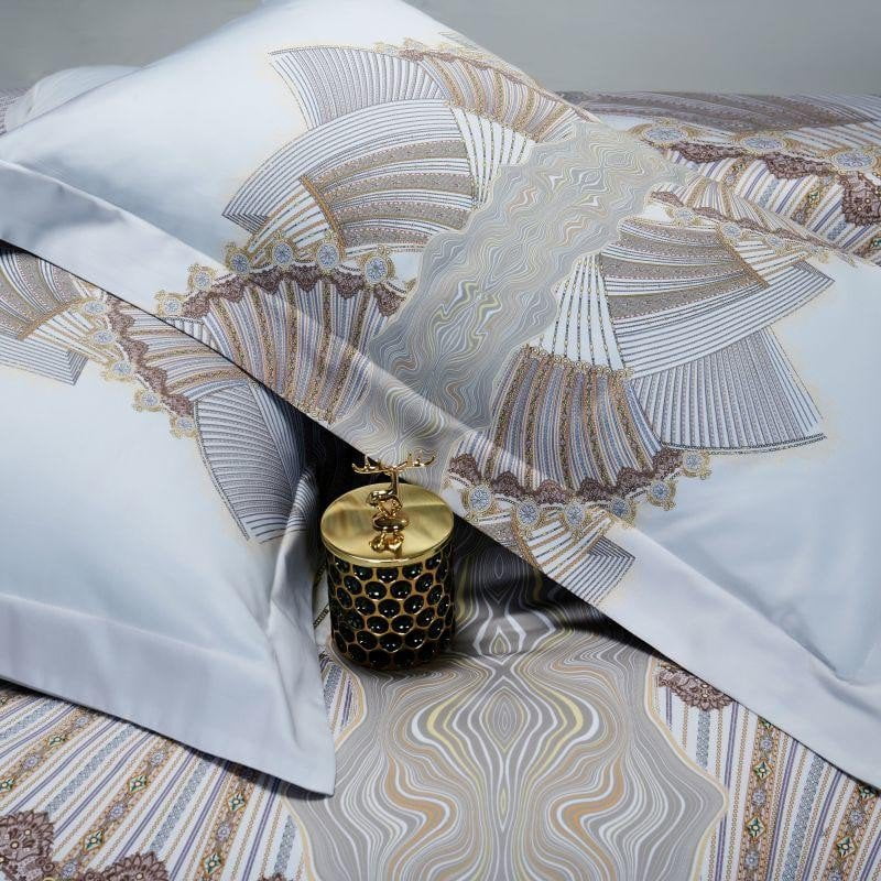 Silver Sails Duvet Cover Set (Long-staple Sateen Cotton)
