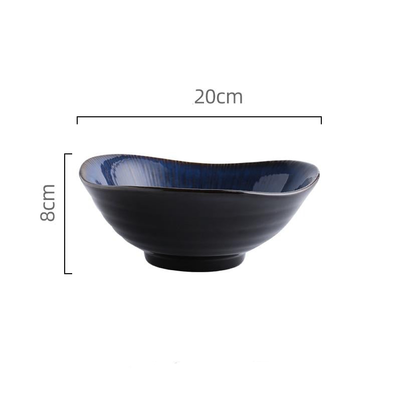 Nordic Ocean Blue Ceramic Dining Set